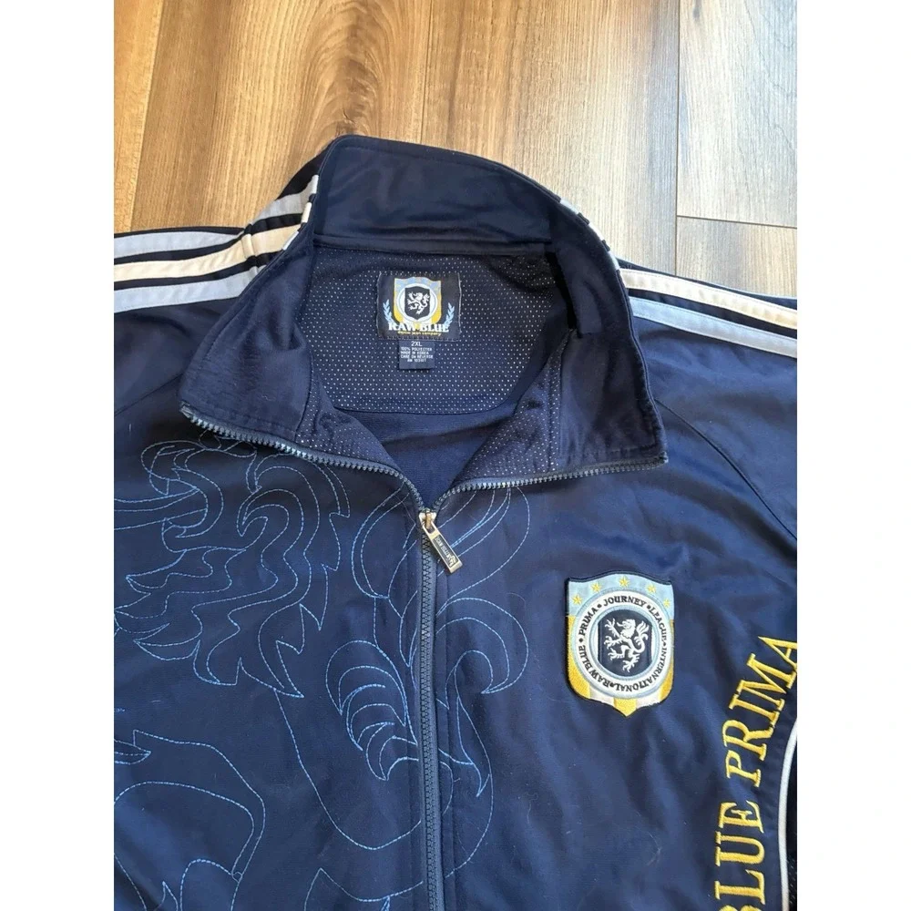 Raw Blue Men's Sz‎ 2XL Track Jacket Coat
